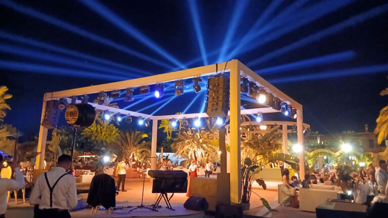 Distribucion eléctrica para eventos privados